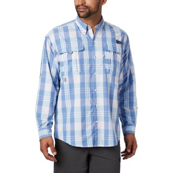 Columbia Muške Košulje - PFG Super Bahama Long Sleeve Plave Visebojne | KLPF-82509